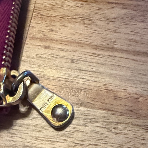 Miu Miu Fuchsia Crocodile Embossed Wallet - Picture 8 of 12